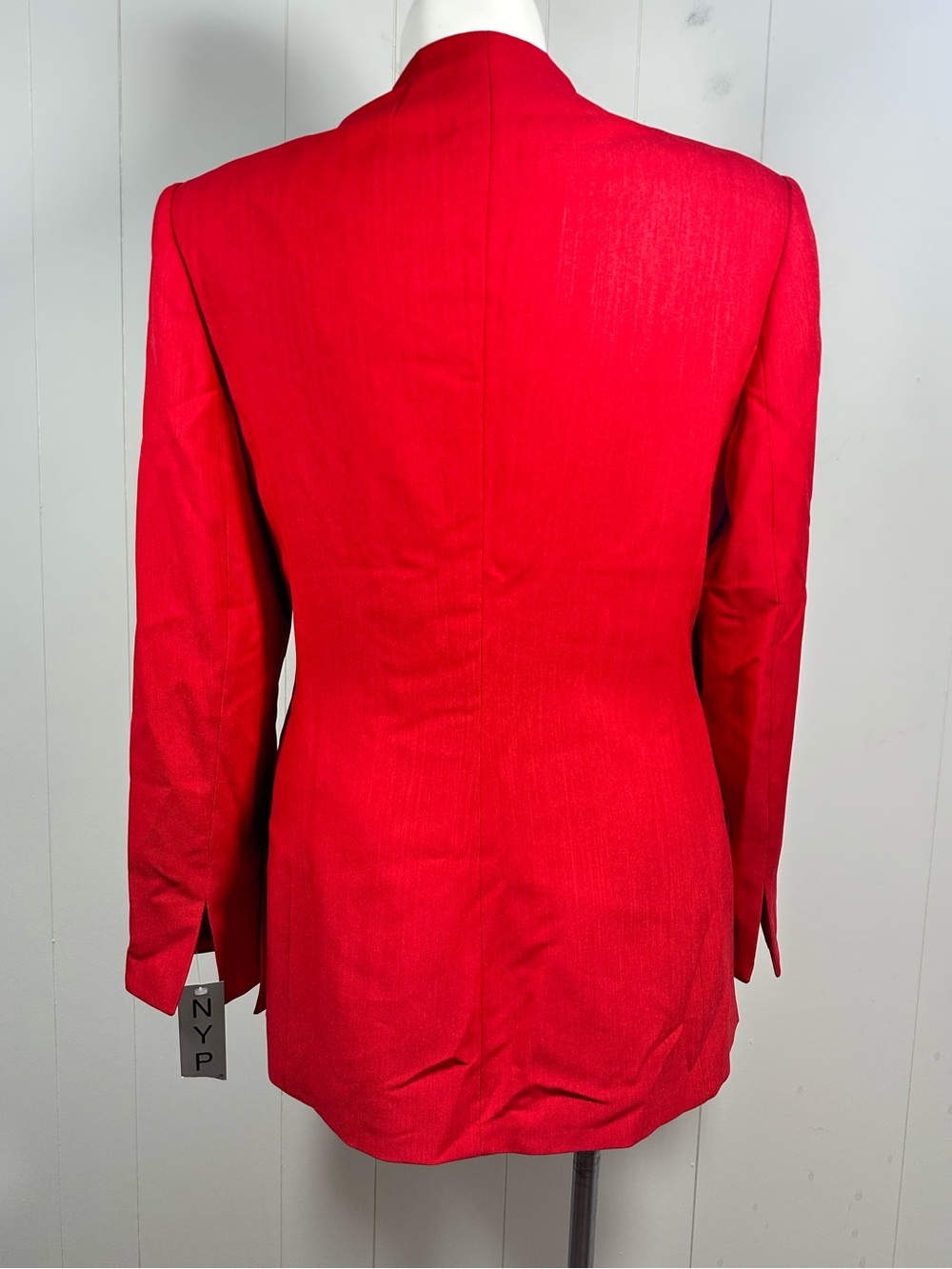 NEW NYP Suits Size 18 Women’s Red Lined Blazer And Skirt Suit Set Button Up - Picture 5 of 16
